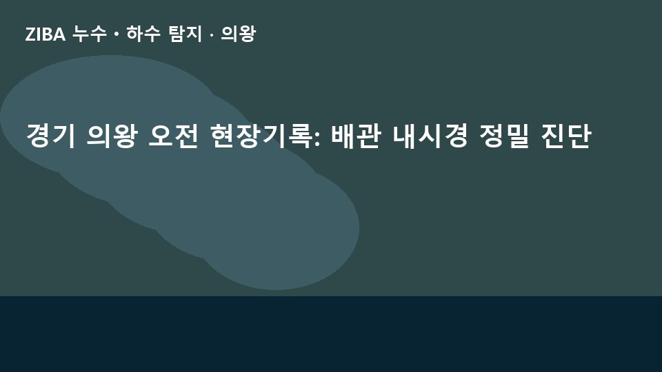 경기 의왕 오전 현장기록: 배관 내시경 정밀 진단